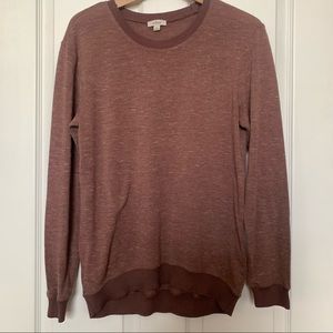 WILFRED mauve long sleeve crewneck sweater size M